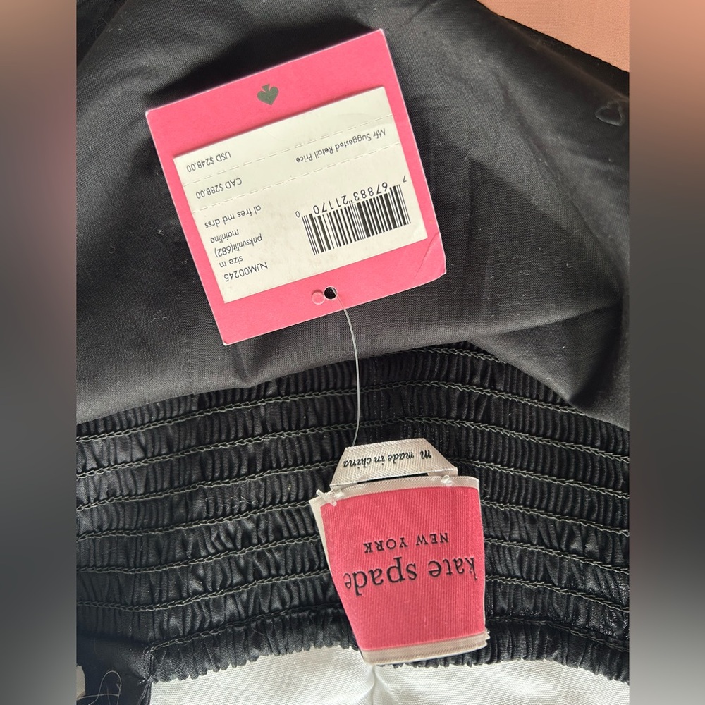 Kate Spade New York Colorblock Al Fresco Midi Dress Pink Sunlit; Size Medium - Picture 2 of 9